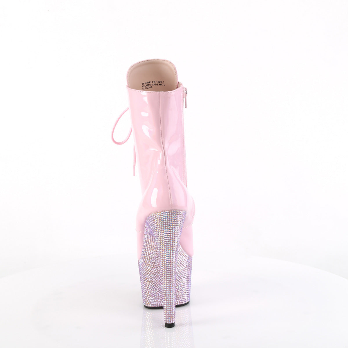 Pleaser Botines BEJEWELED-1020-7 B. Pink Holo Pat/b. AB RS PINTO