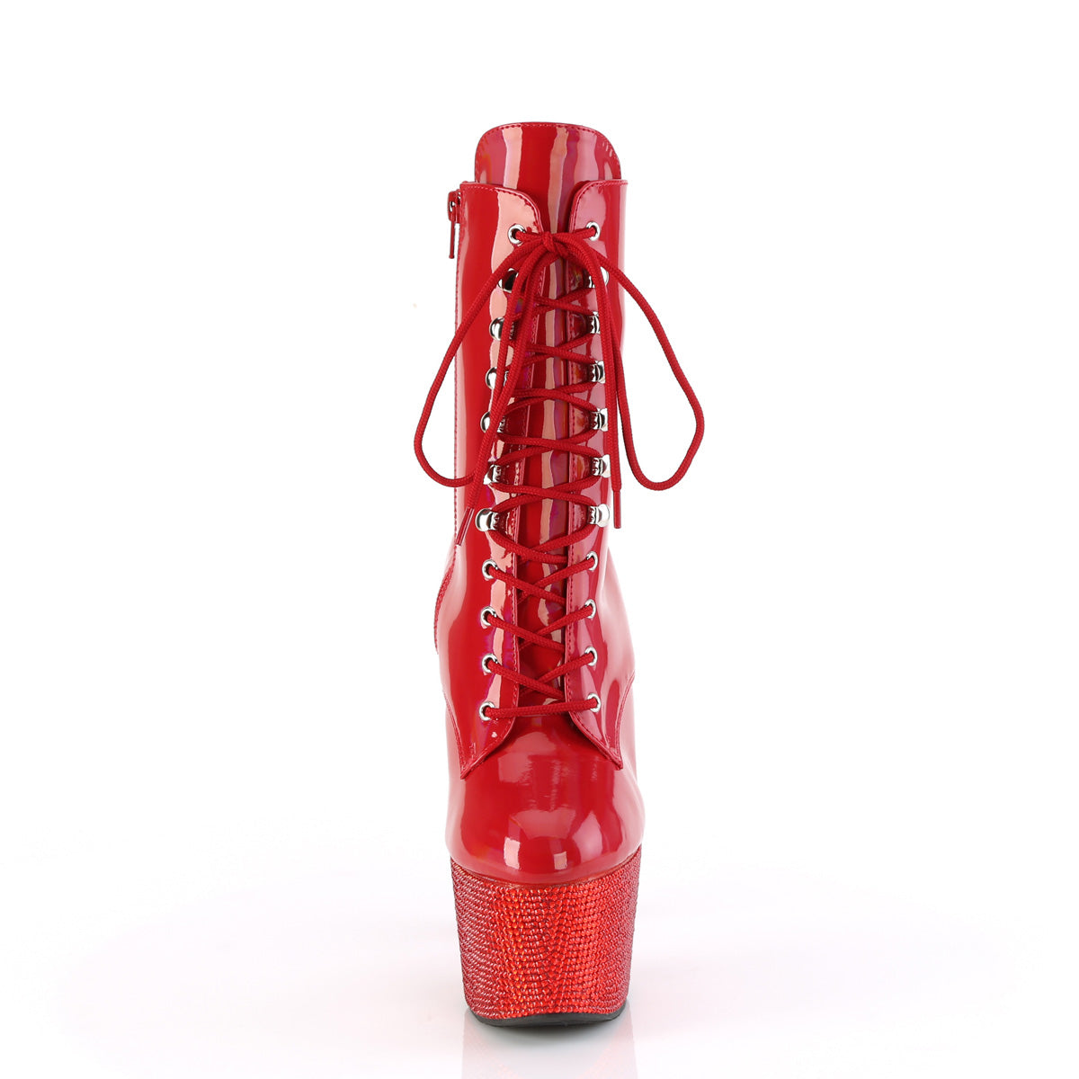 Pleaser Botines BEJEWELED-1020-7 rojo holo pat/rojo RS
