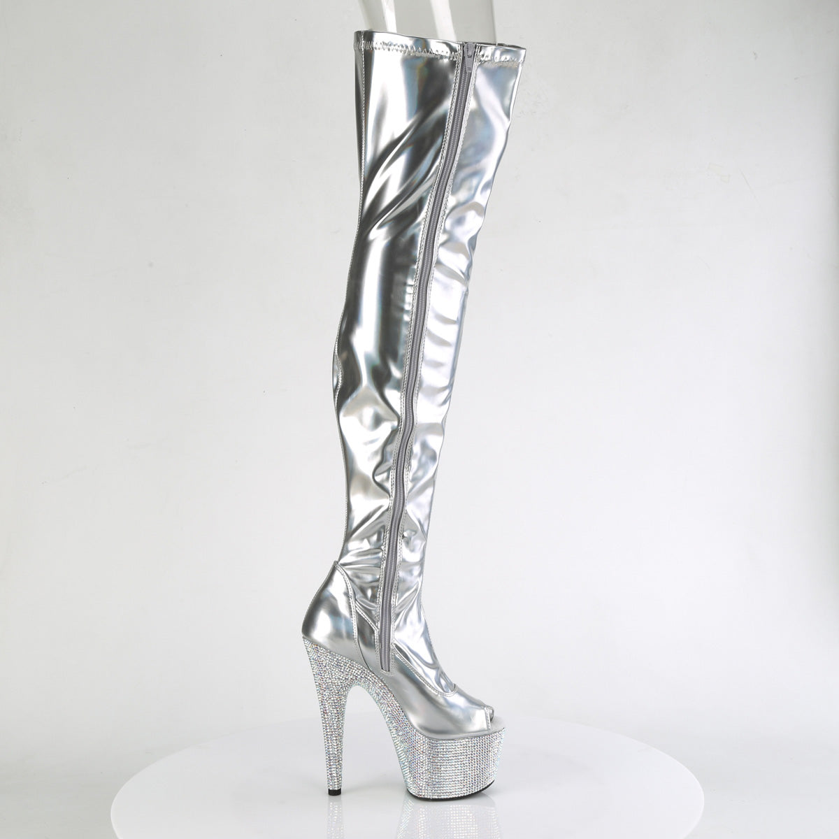 Pleaser Botas BEJEWELED-3011-7 SLV STR HOLO PAT/SLV AB RS