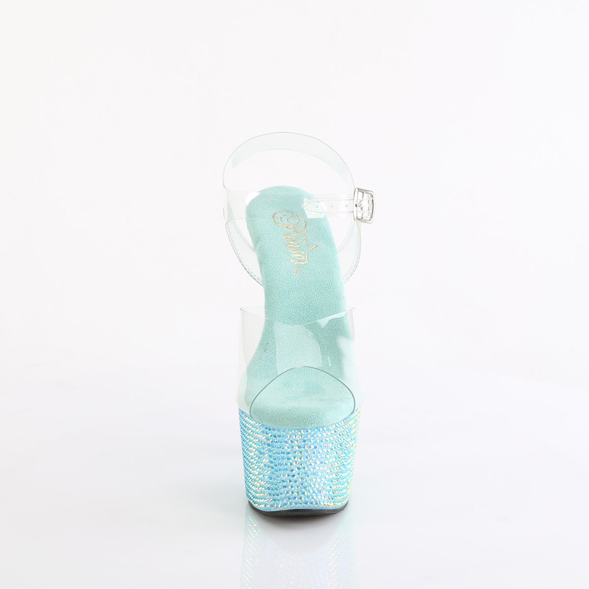 Pleaser BEJEWELED-708RRS CLR/Aqua RS