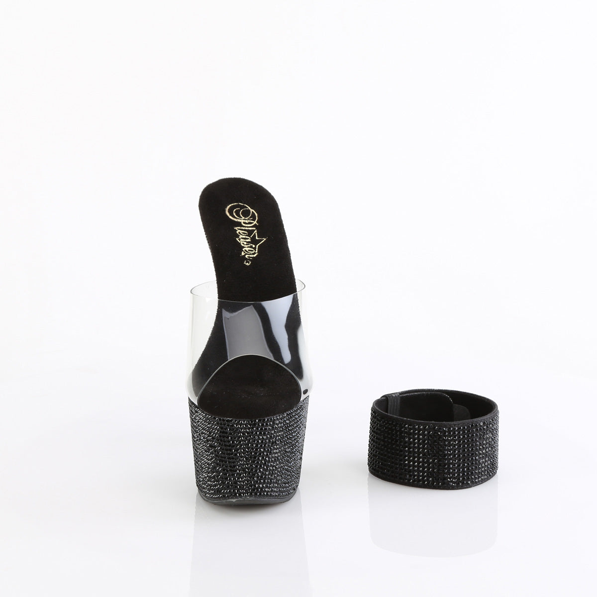 Pleaser BEJEWELED-712RS CLR/BLK RS