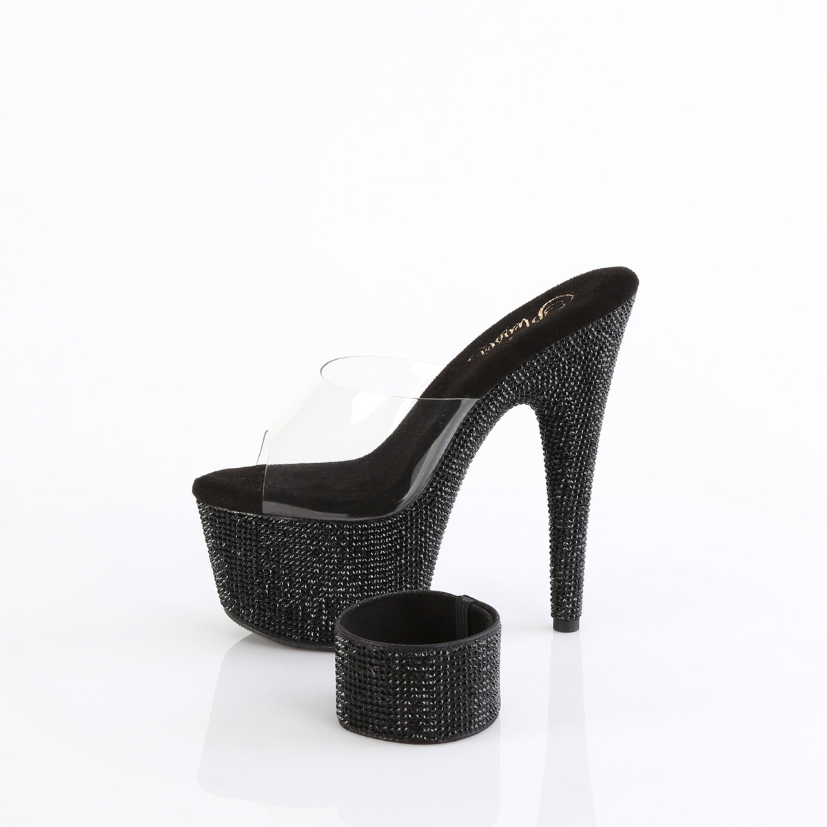 Pleaser BEJEWELED-712RS CLR/BLK RS