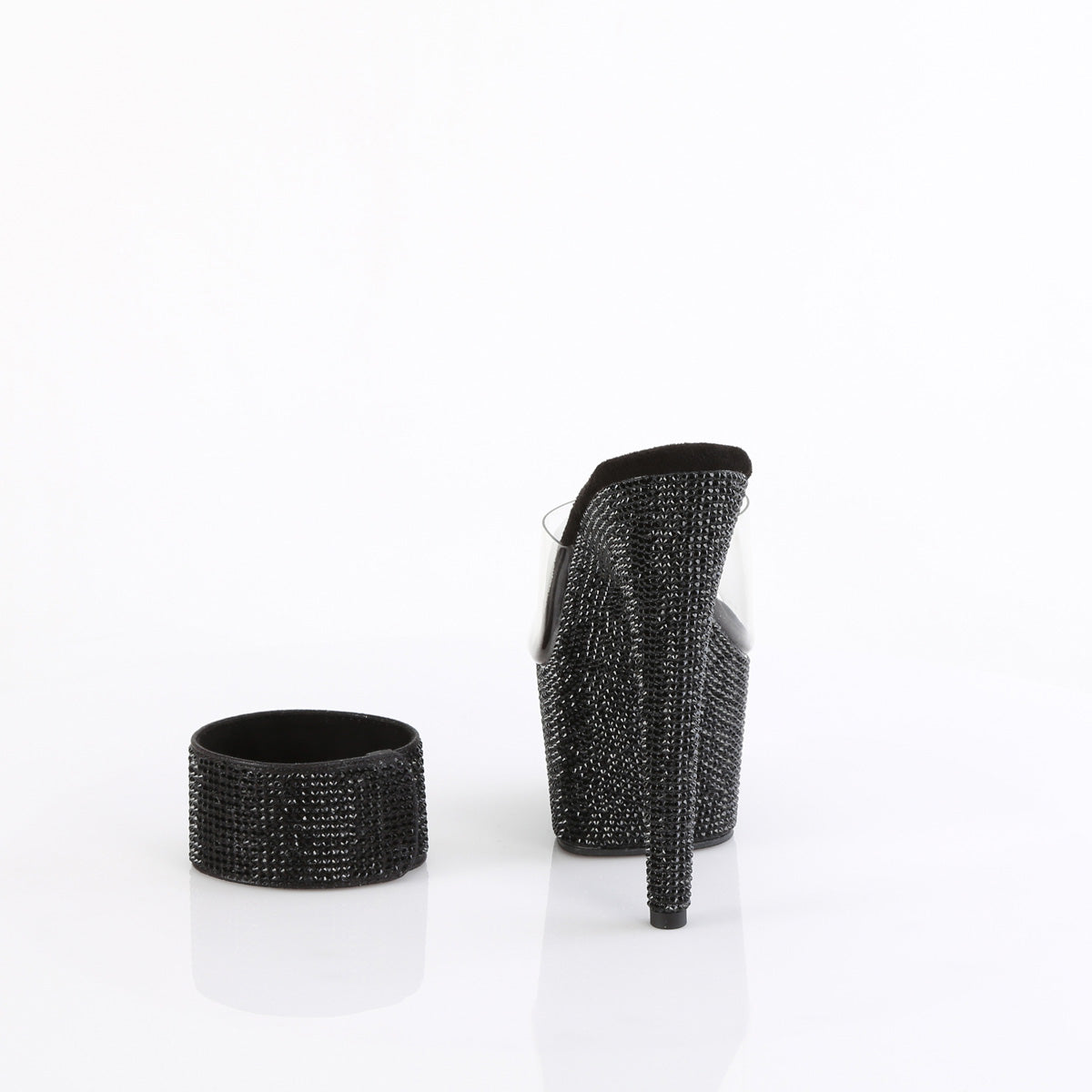 Pleaser BEJEWELED-712RS CLR/BLK RS