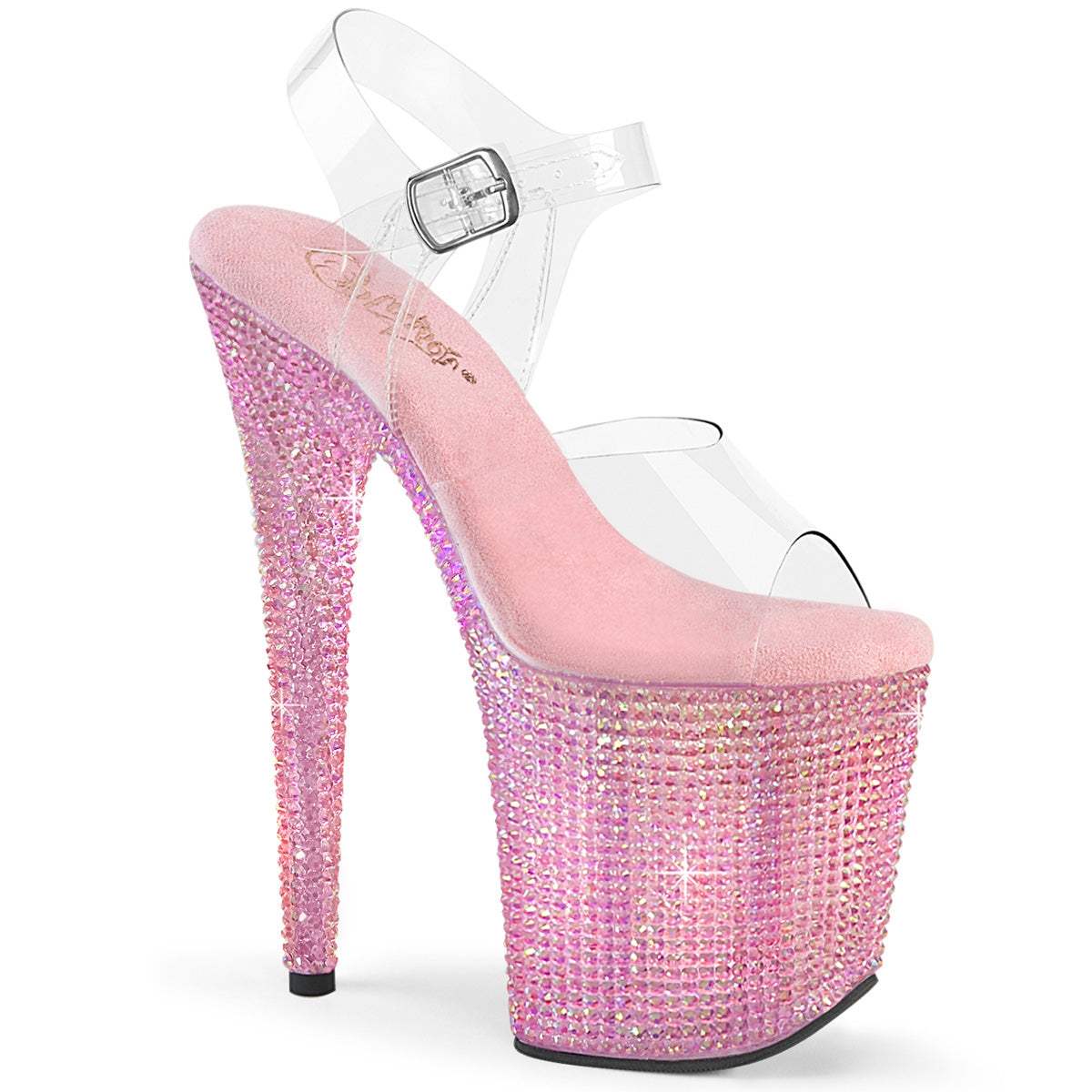 Pleaser BEJEWELED-808RRS CLR/B. RS rosado