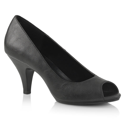 Fabulicious Sandalias para mujer BELLE-362 Blk Faux Cuero / Blk Mate