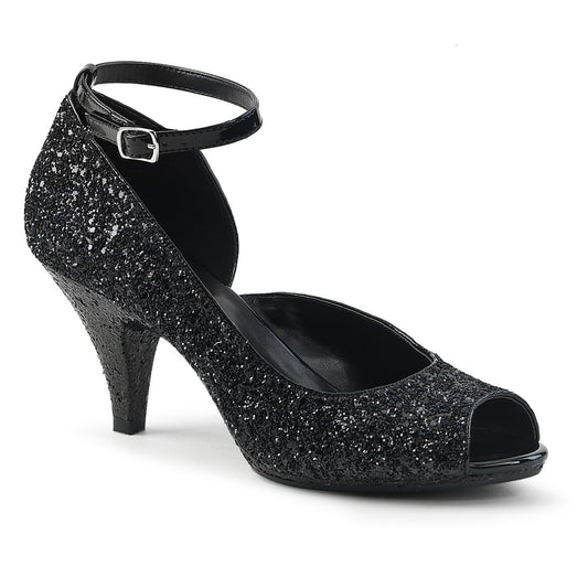 Fabulicious Sandalias para mujer BELLE-381g Blk brillo / brillo blk