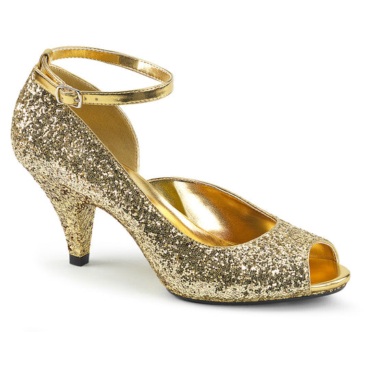 Fabulicious Sandalias para mujer BELLE-381g brillo de oro / brillo dorado