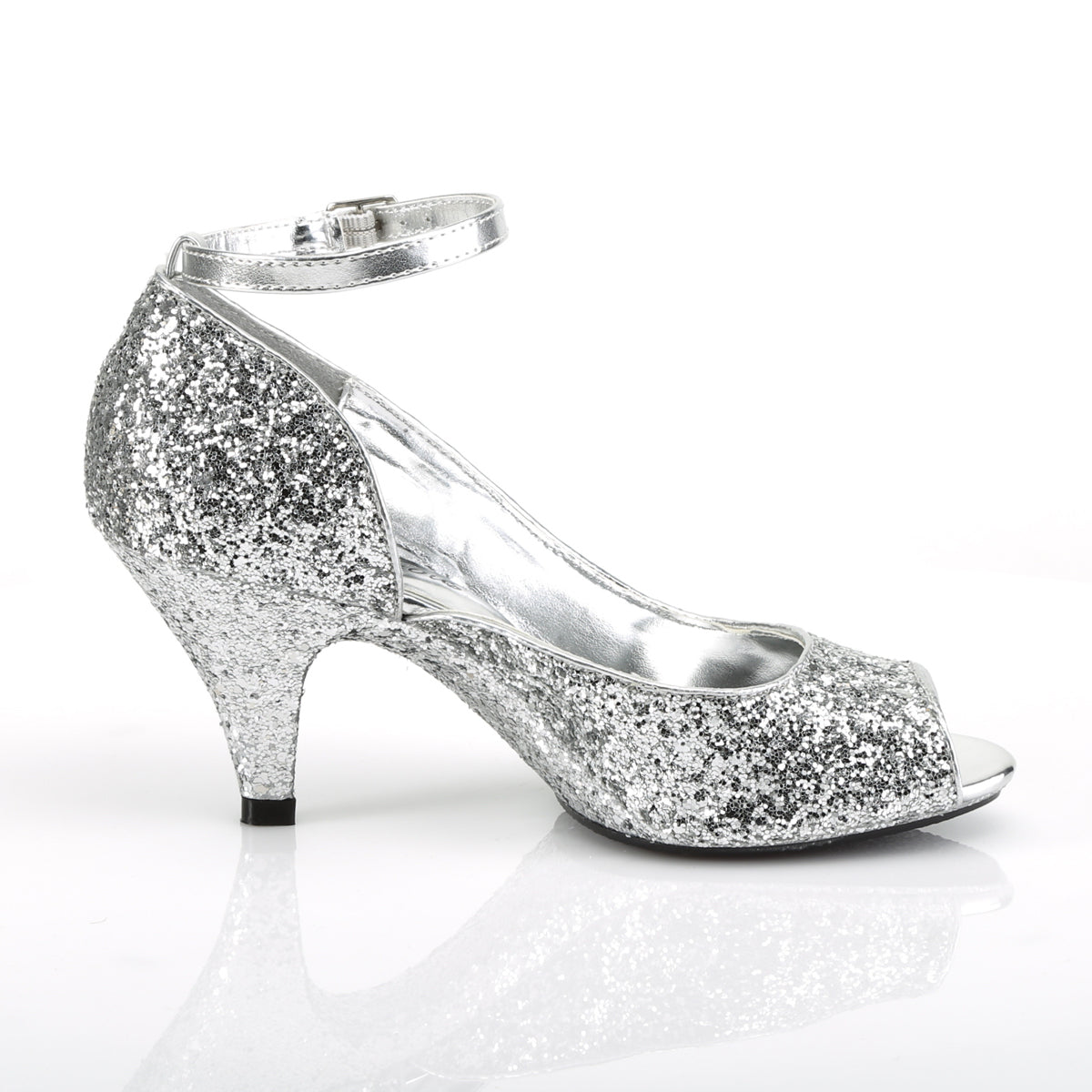 Fabulicious Sandalias para mujer BELLE-381g SLV Glitter / SLV Brillo