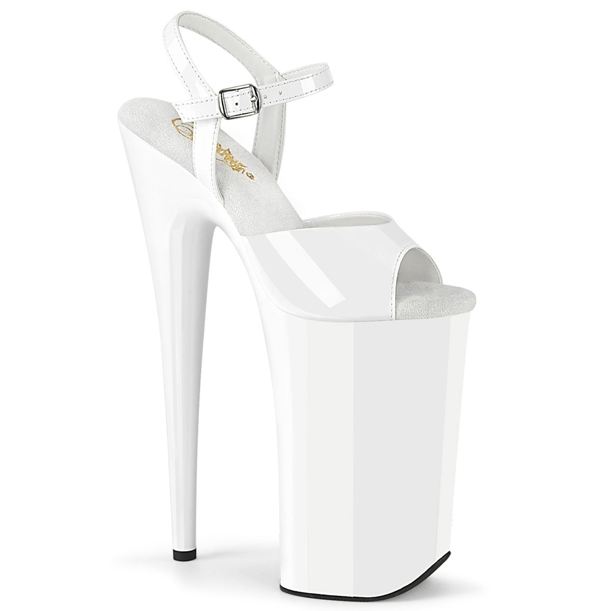 Pleaser Sandalias BEYOND-009 wht pat/wht