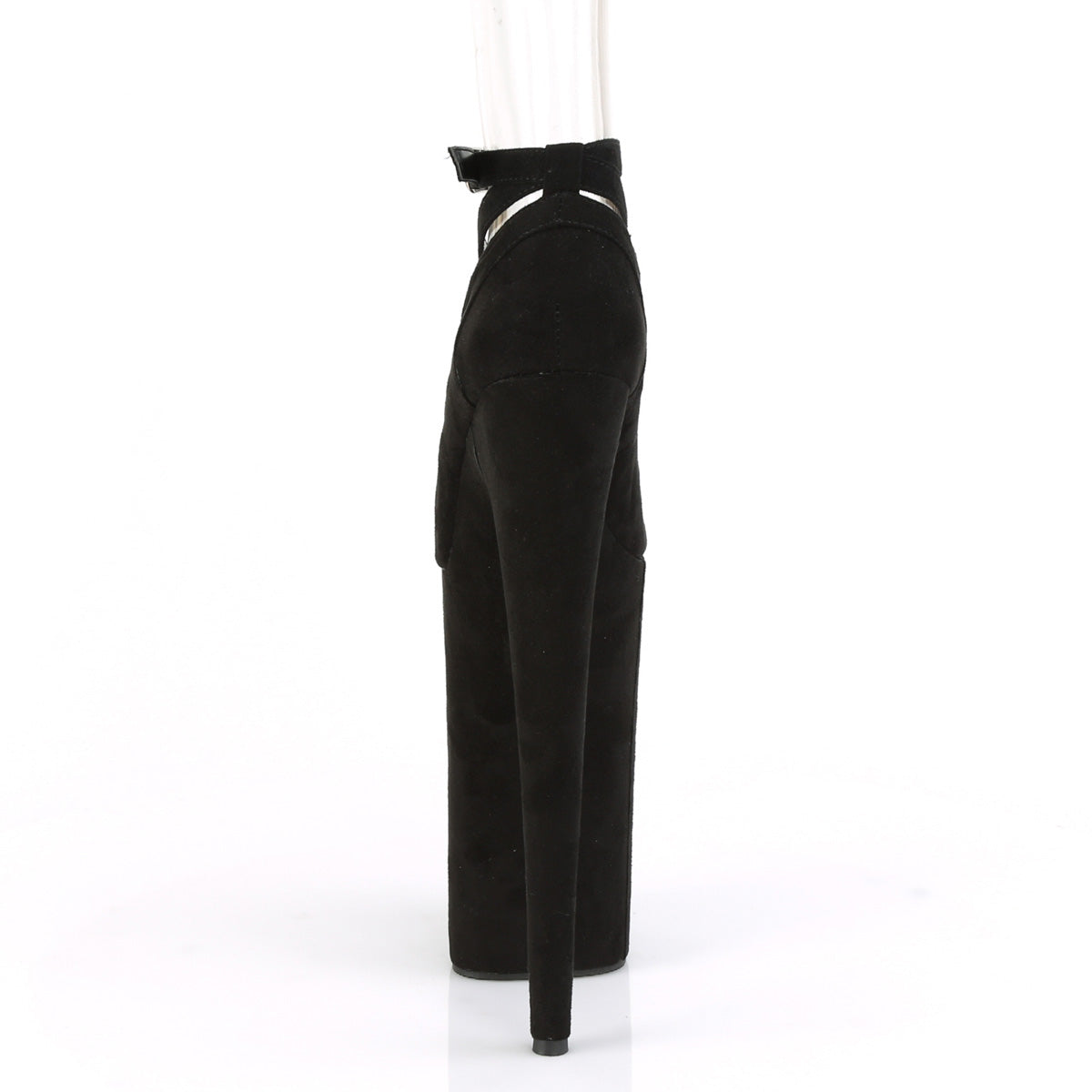 Pleaser Sandalias para mujer BEYOND-087FS BLK Faux Suede / Blk Faux Suede
