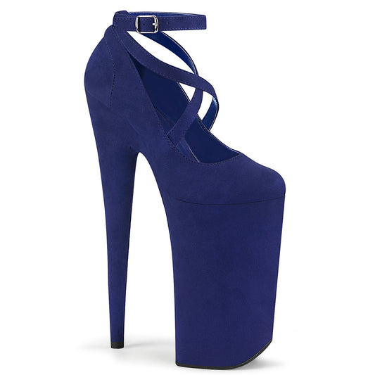 Pleaser Sandalias para mujer BEYOND-087FS Royal Blue F. Suede / Royal Blue F.Suede