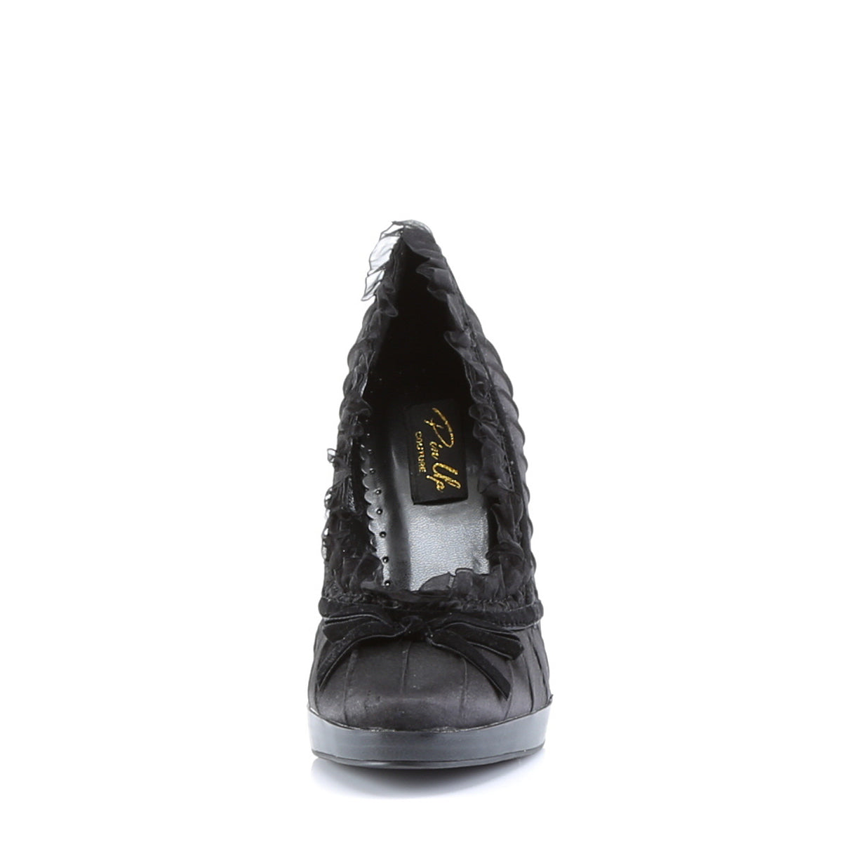 Pin Up Couture Bombas para mujer BLISS-38 BLK SATIN