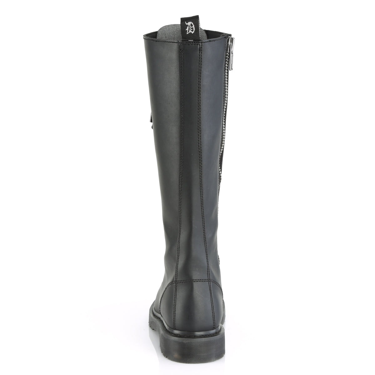 DemoniaCult Botas para hombre BOLT-400 BLK de cuero vegano