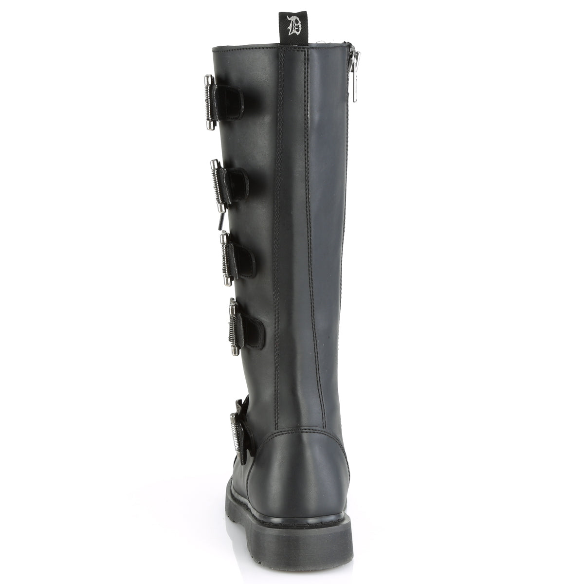 DemoniaCult Botas para hombre BOLT-425 BLK de cuero vegano