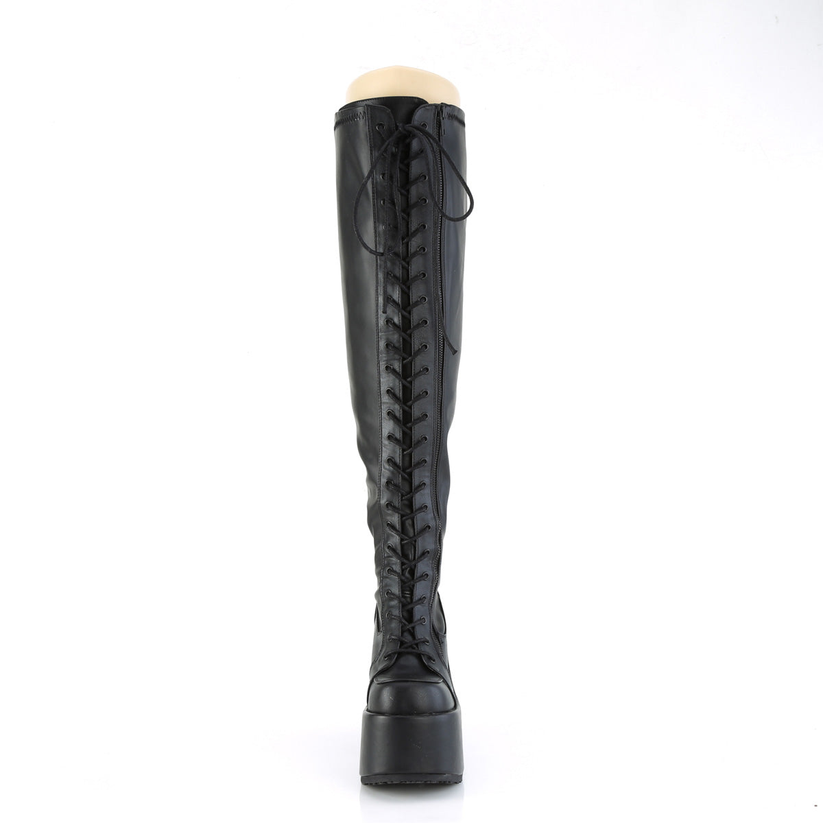 DemoniaCult Botas CAMEL-300WC BLK STR LOOO VEGANO