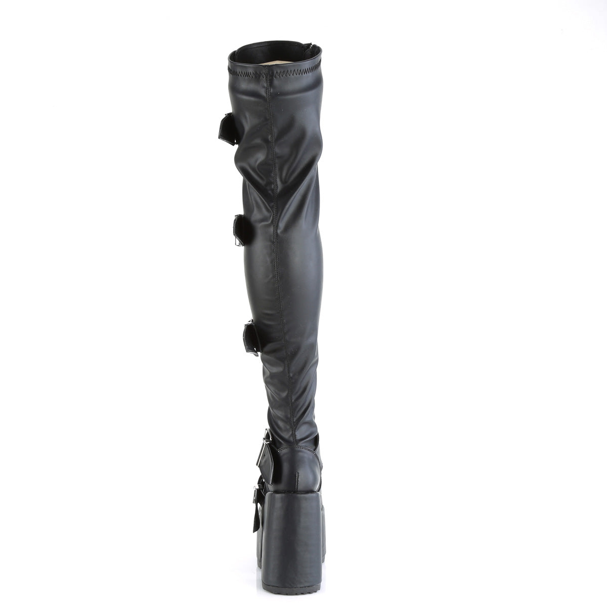 DemoniaCult Botas CAMEL-305 BLK STRING VEGAN PUERO