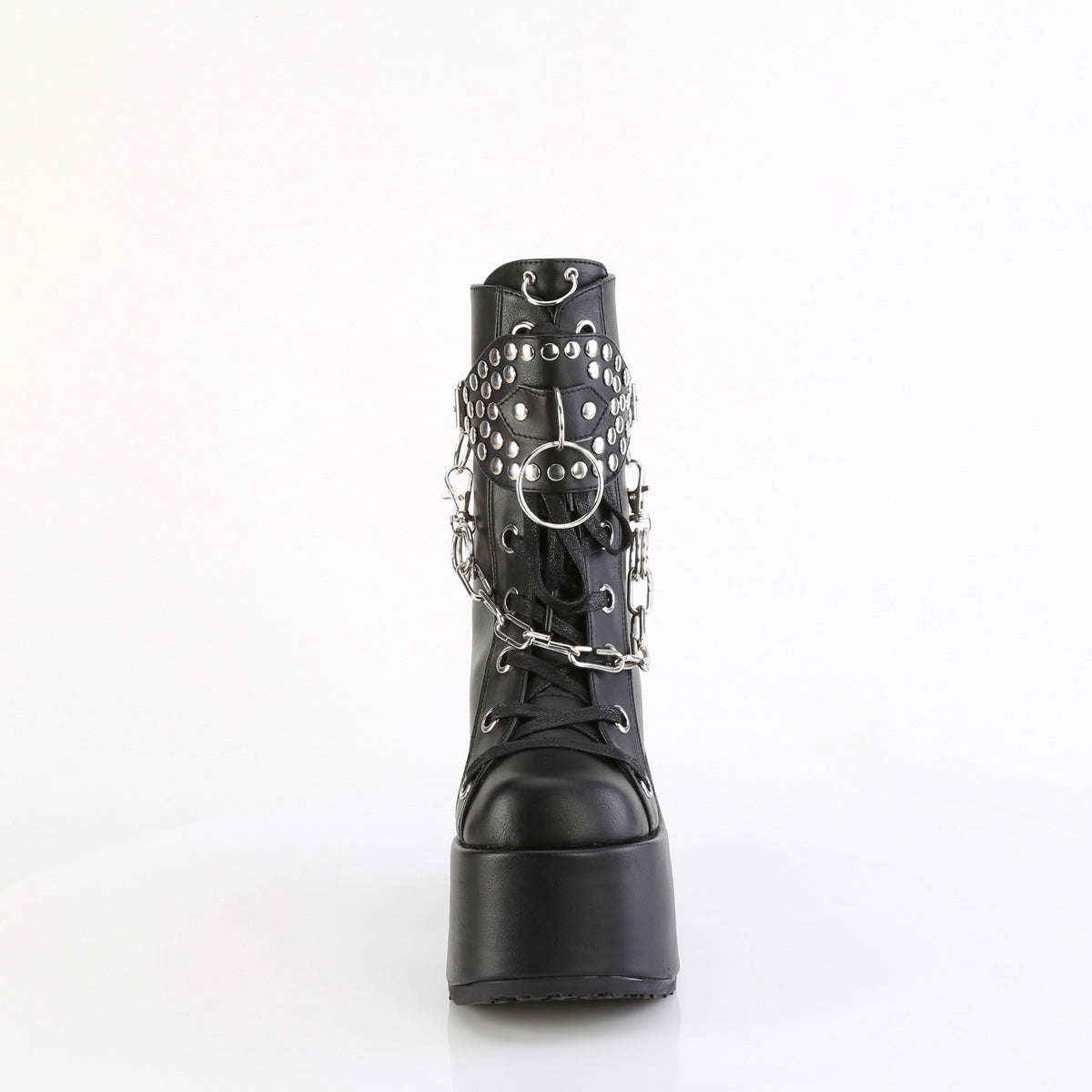 DemoniaCult CAMEL-65 Blk Leather Vegan