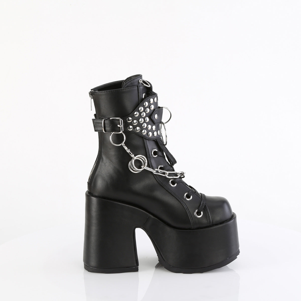 DemoniaCult CAMEL-65 Blk Leather Vegan