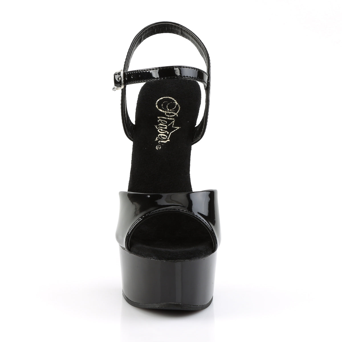 Pleaser Sandalias para mujer CAPTIVA-609 BLK PAT / BLK