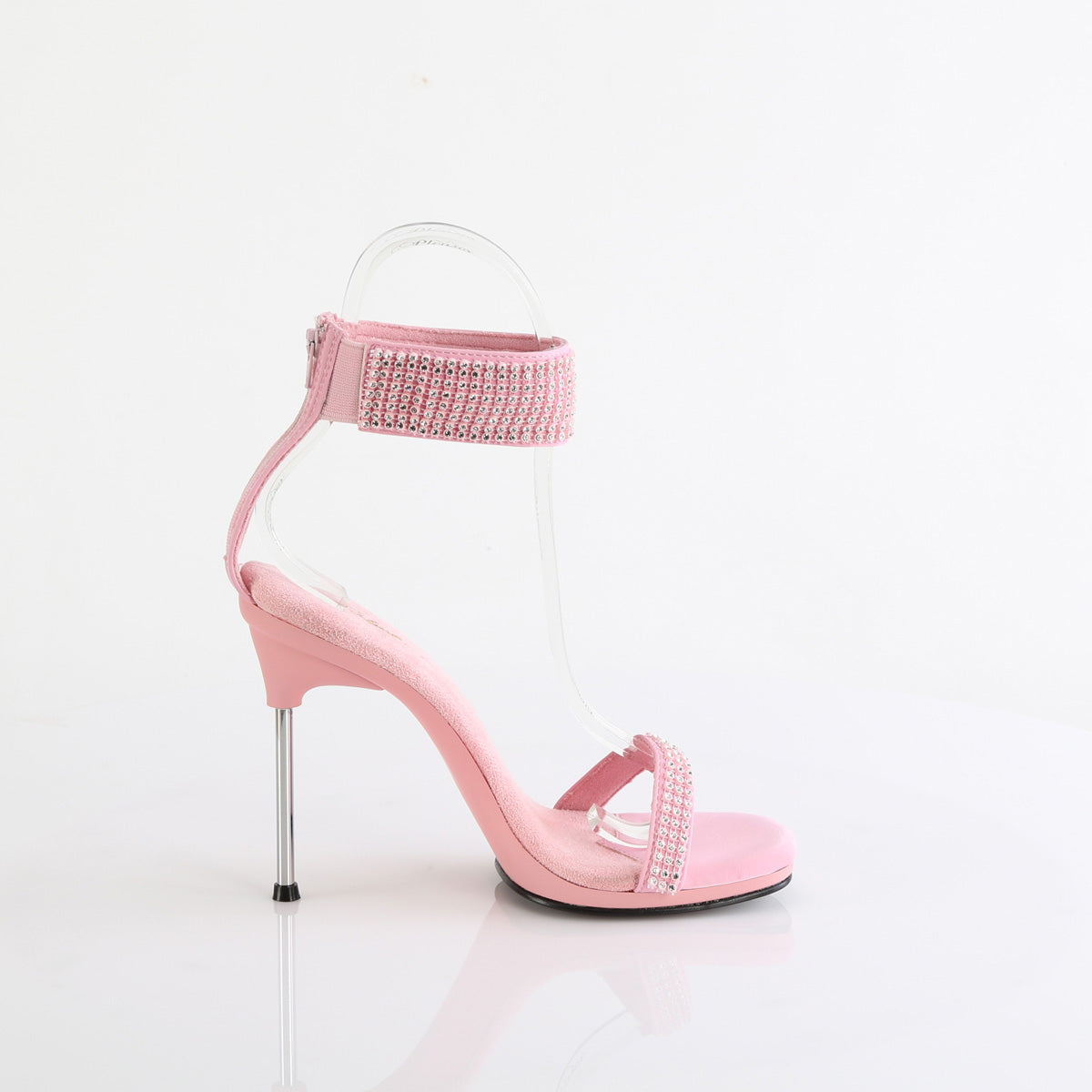 Fabulicious CHIC-40 B. Pink Faux Leather-RS/B. Pink