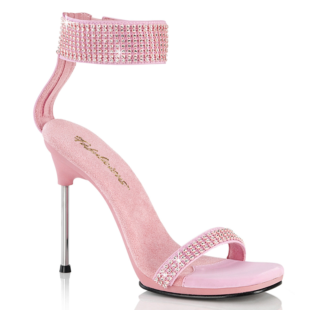 Fabulicious CHIC-40 B. Pink Faux Leather-RS/B. Pink