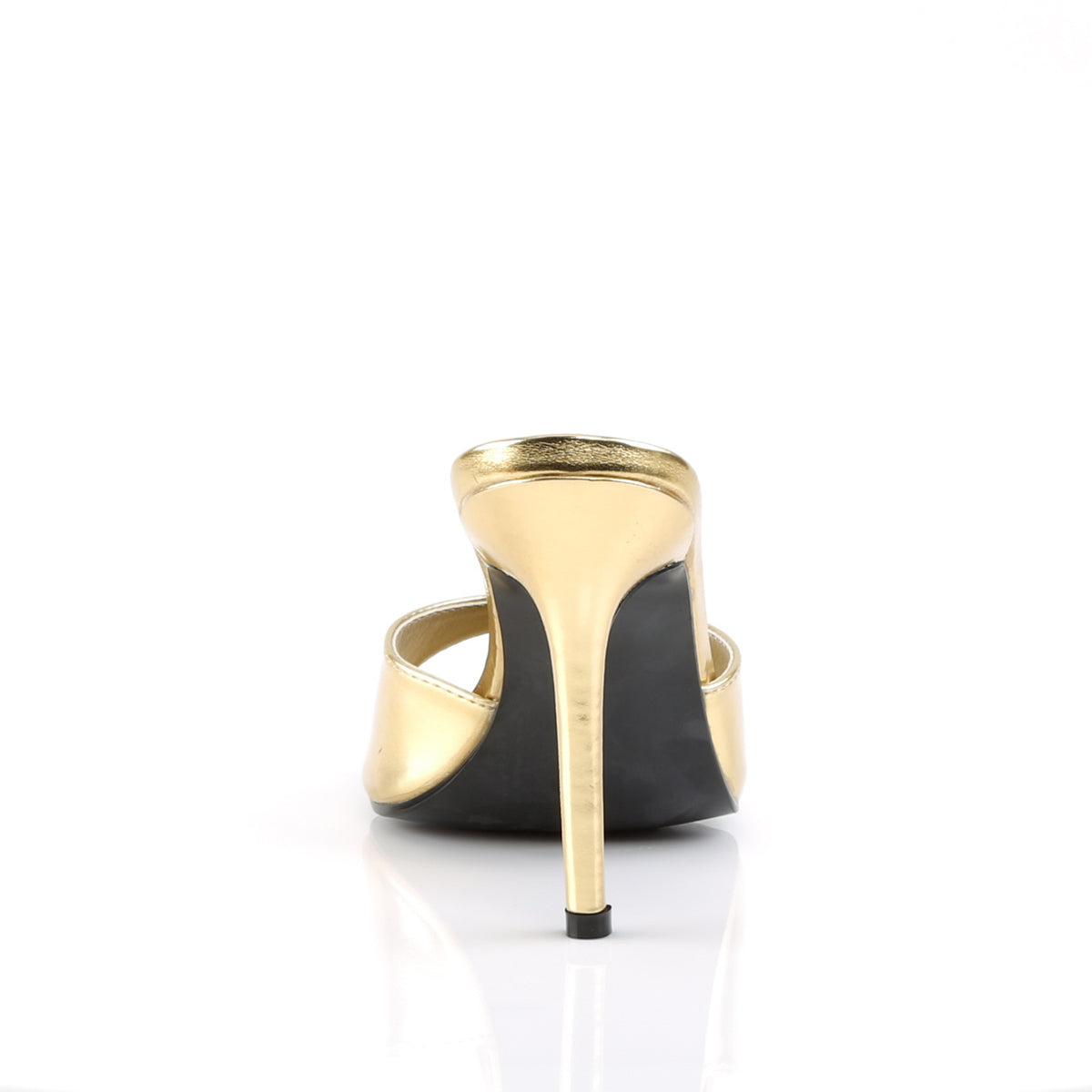 Pleaser Bombas para mujer CLASSIQUE-01 PU metálica dorada