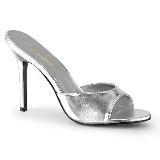 Pleaser Bombas para mujer CLASSIQUE-01 SLV Metallic PU