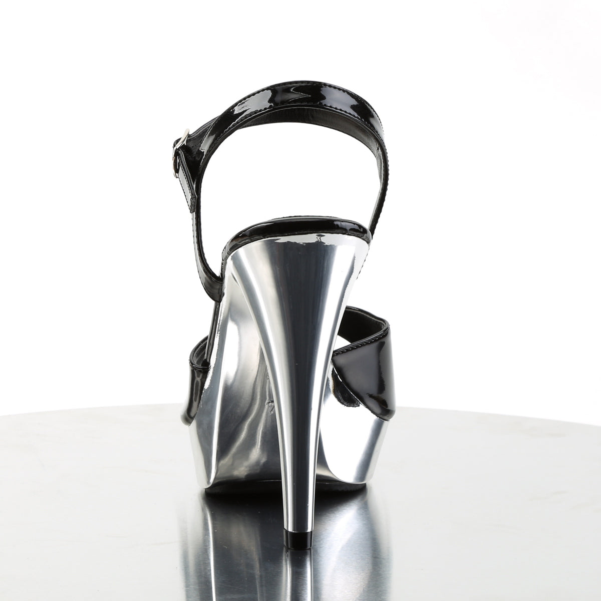 Fabulicious Sandalias para mujer COCKTAIL-509 BLK / SLV Chrome