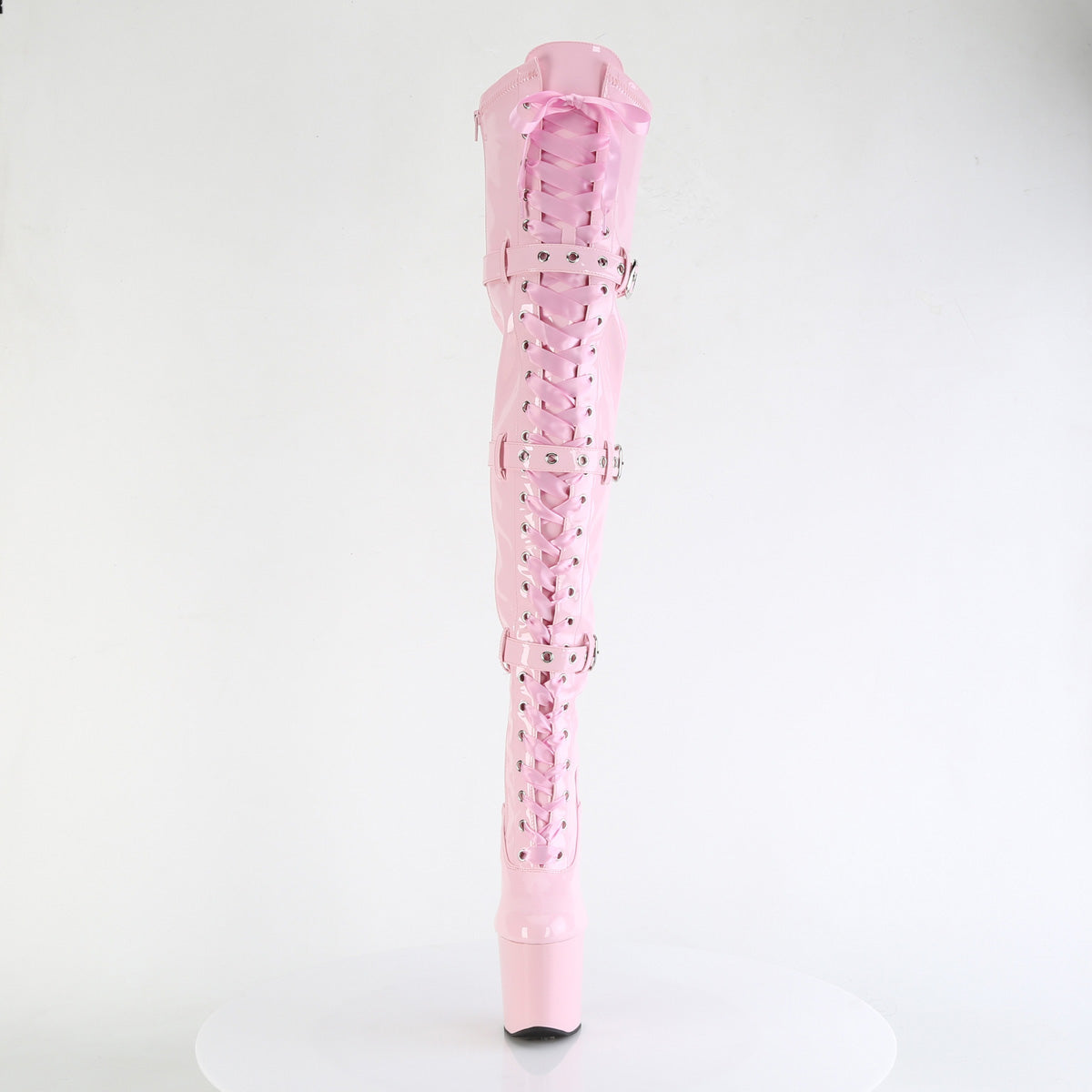 Pleaser Boots CRAZE-3028 B. Pink Str. Pat/B. Pink