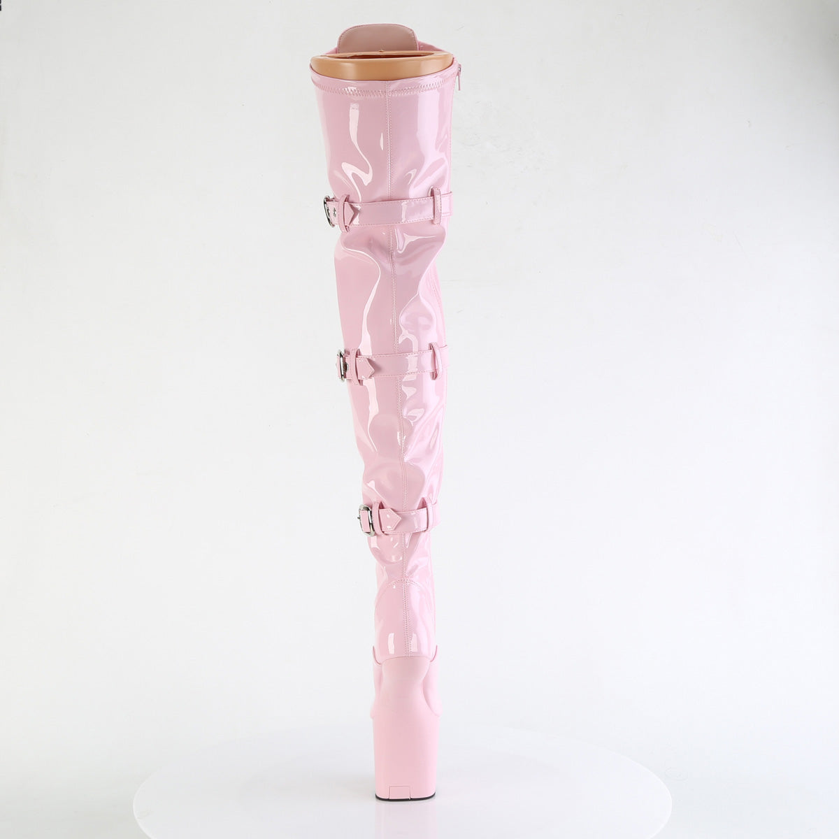 Pleaser Boots CRAZE-3028 B. Pink Str. Pat/B. Pink