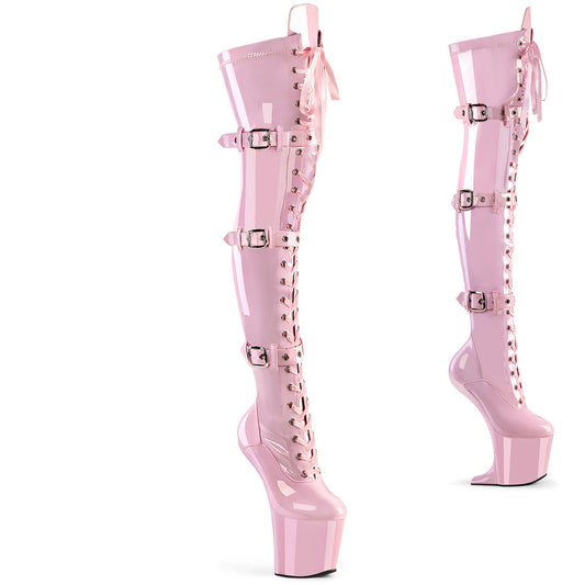 Pleaser  Botas CRAZE-3028 B. Pink Str. Pat/b. Rosa