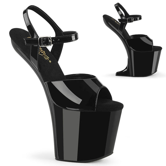 Pleaser  Sandalias CRAZE-809 BLK PAT/BLK