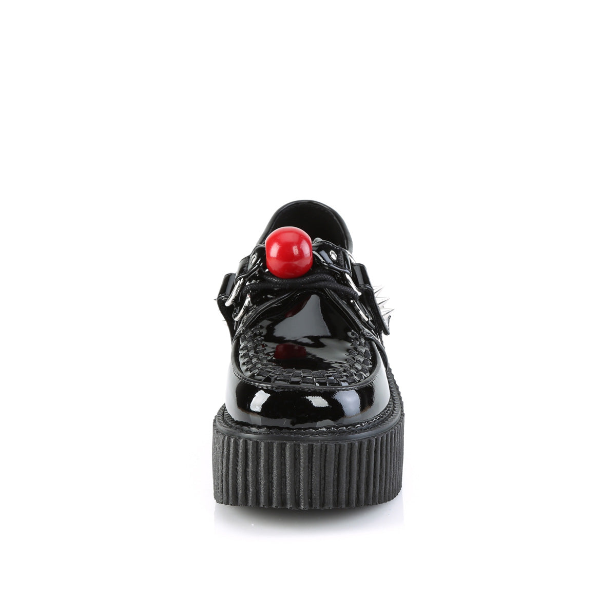 DemoniaCult Womens Low Shoe CREEPER-222 Blk Pat