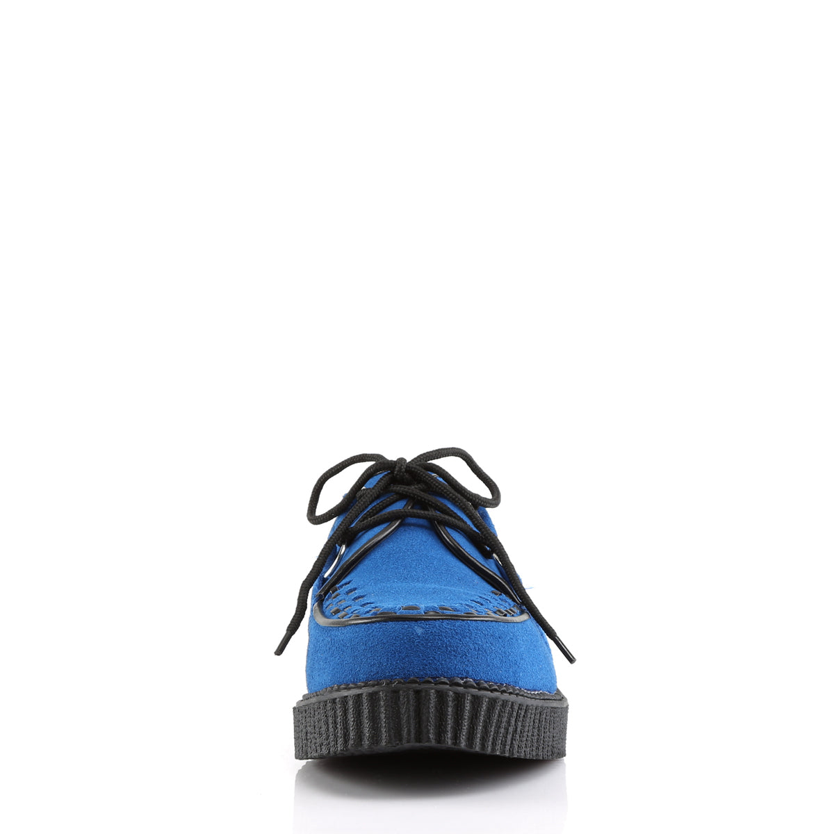 DemoniaCult Zapato bajo para hombre Creeper-602S Royal Blue Suede