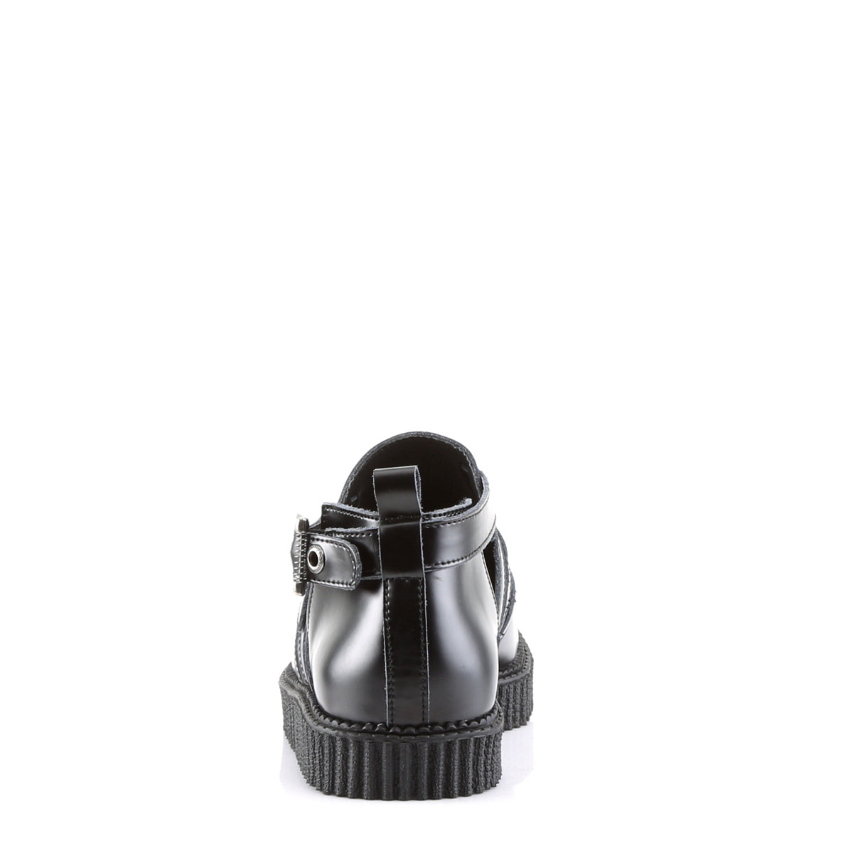 DemoniaCult Zapato bajo para hombre CREEPER-615 Blk Leather