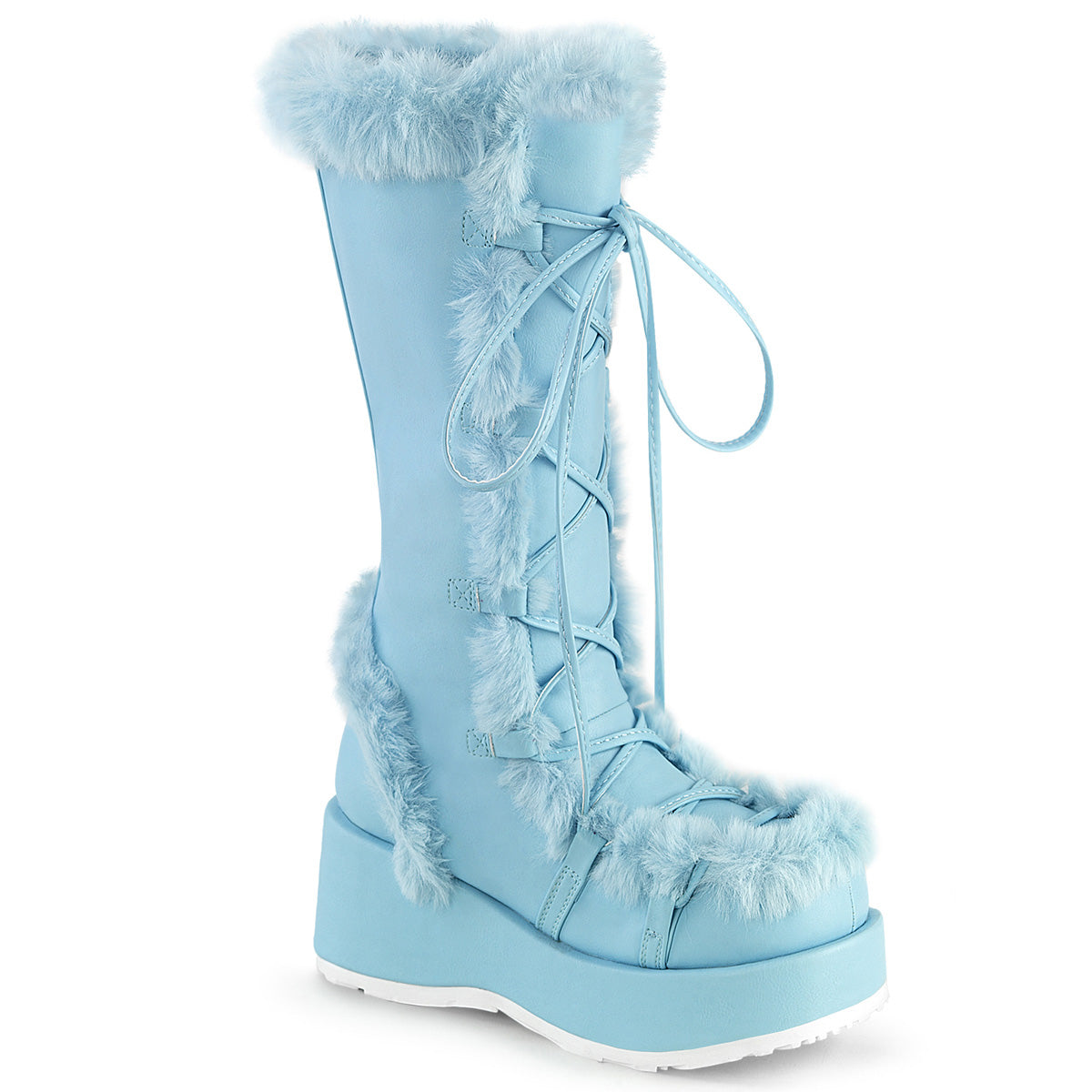 DemoniaCult Cubby-311 B. Cuero vegano azul