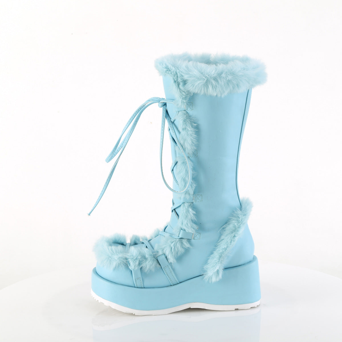 DemoniaCult Cubby-311 B. Cuero vegano azul