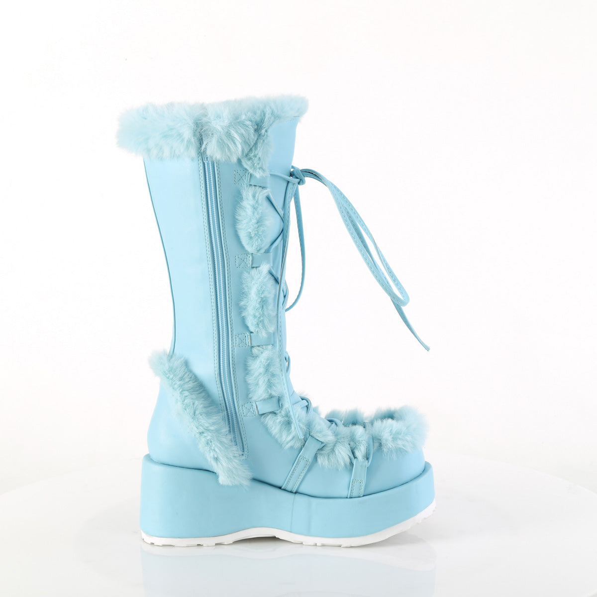 DemoniaCult Cubby-311 B. Cuero vegano azul