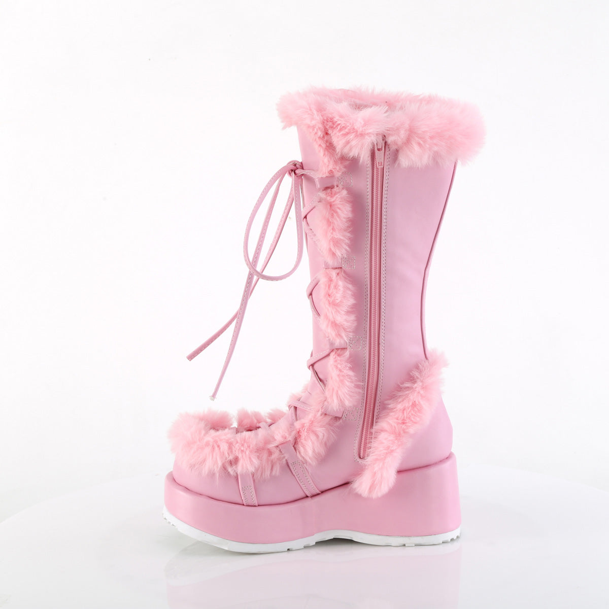 DemoniaCult Cubby-311 B. Cuero vegano rosa
