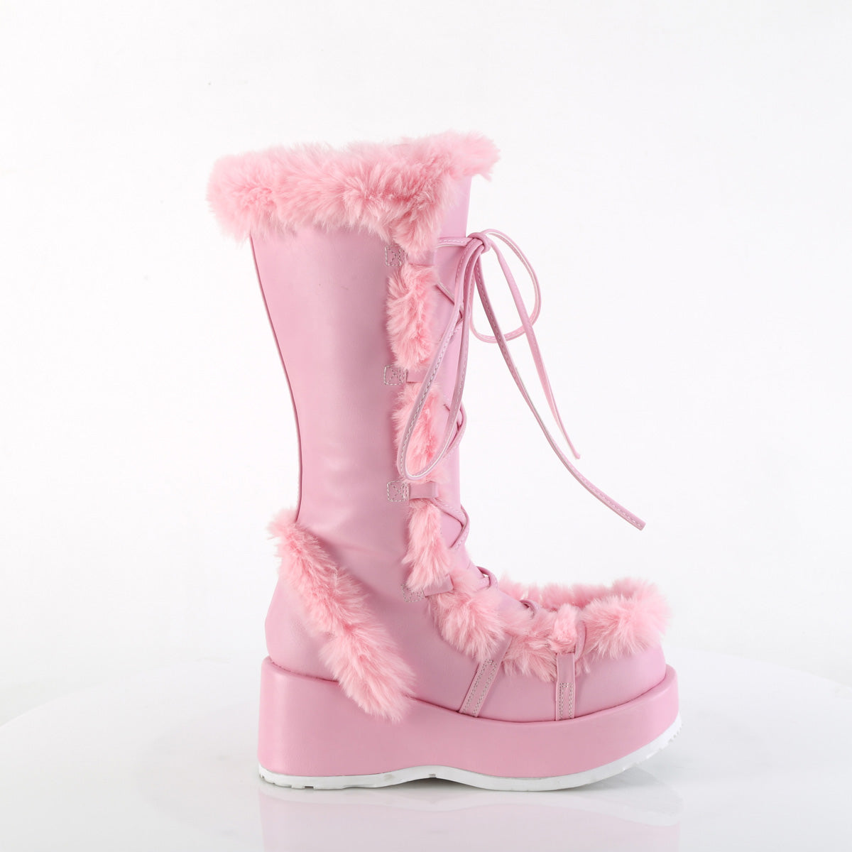 DemoniaCult Cubby-311 B. Cuero vegano rosa