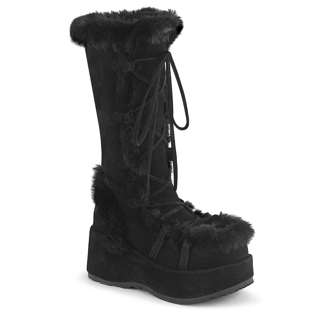 DemoniaCult Cubby-311 BLK Vegan Suede