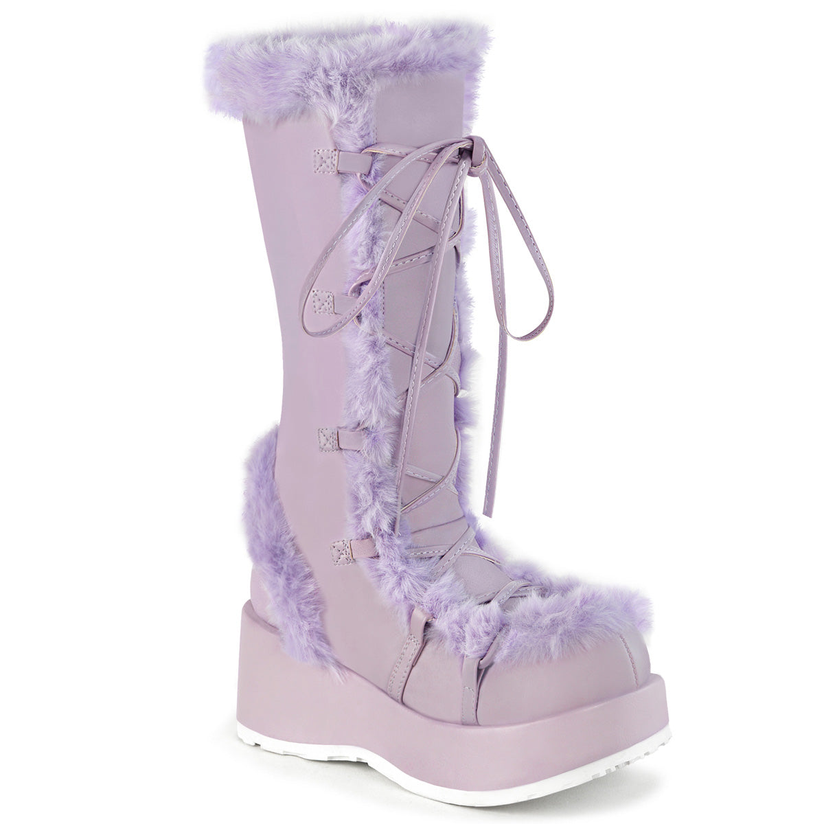 DemoniaCult Cubby-311 Lavender Vegan Leather