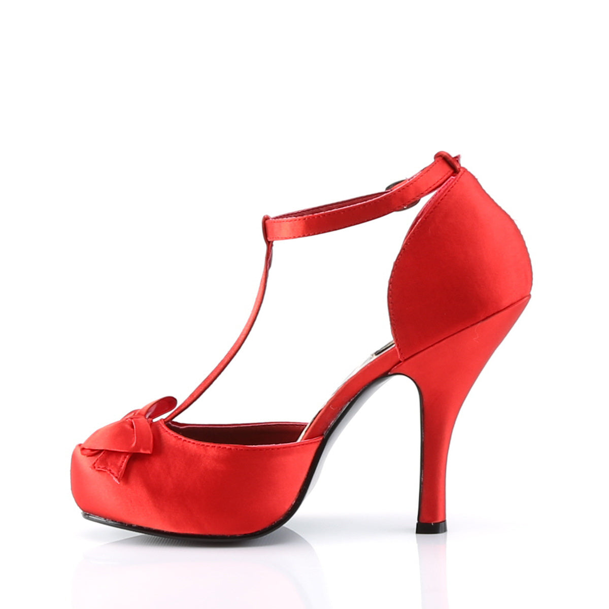 Pin Up Couture Bombas para mujer CUTIEPIE-12 satén rojo