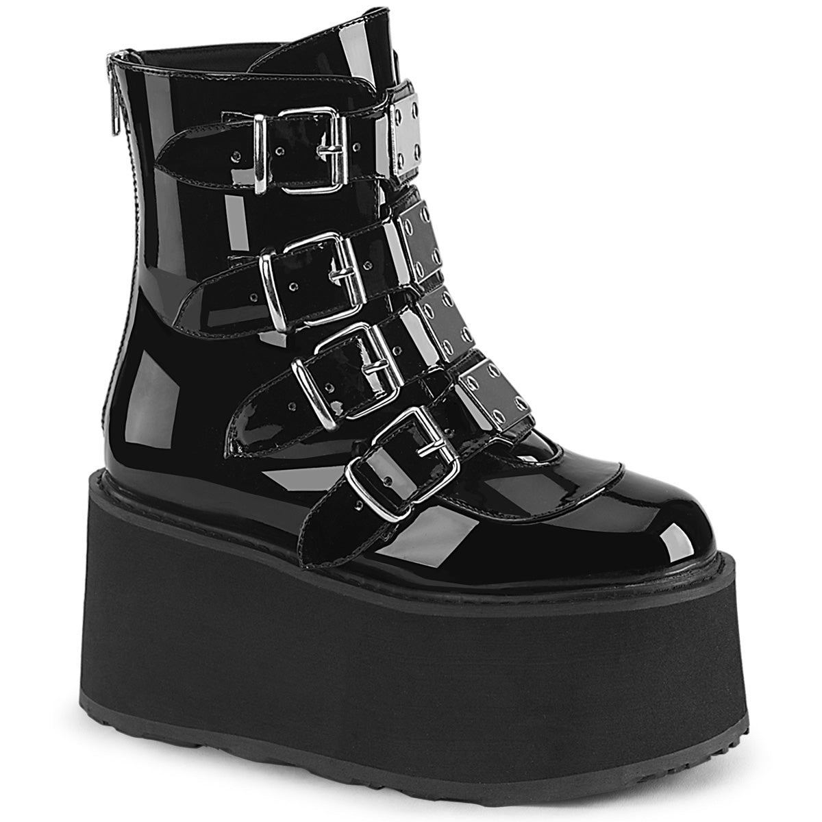 DemoniaCult Botines DAMNED-105 Blk Pat
