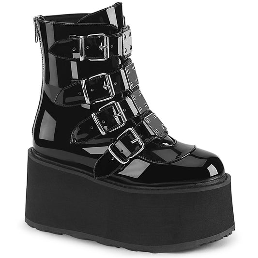 DemoniaCult  Botines DAMNED-105 Blk Pat