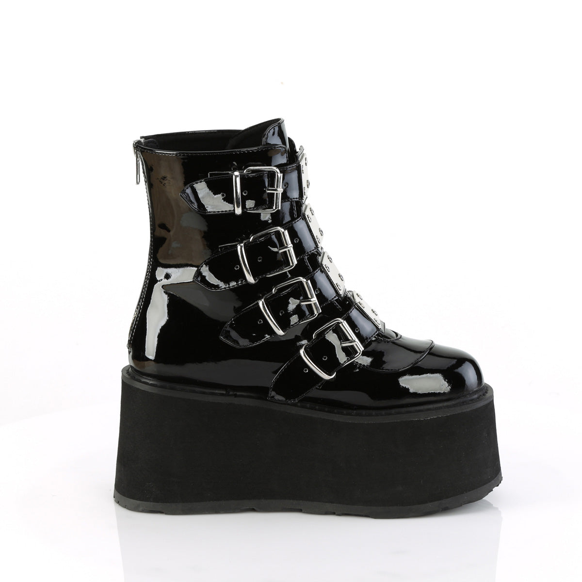 DemoniaCult Botines DAMNED-105 Blk Pat