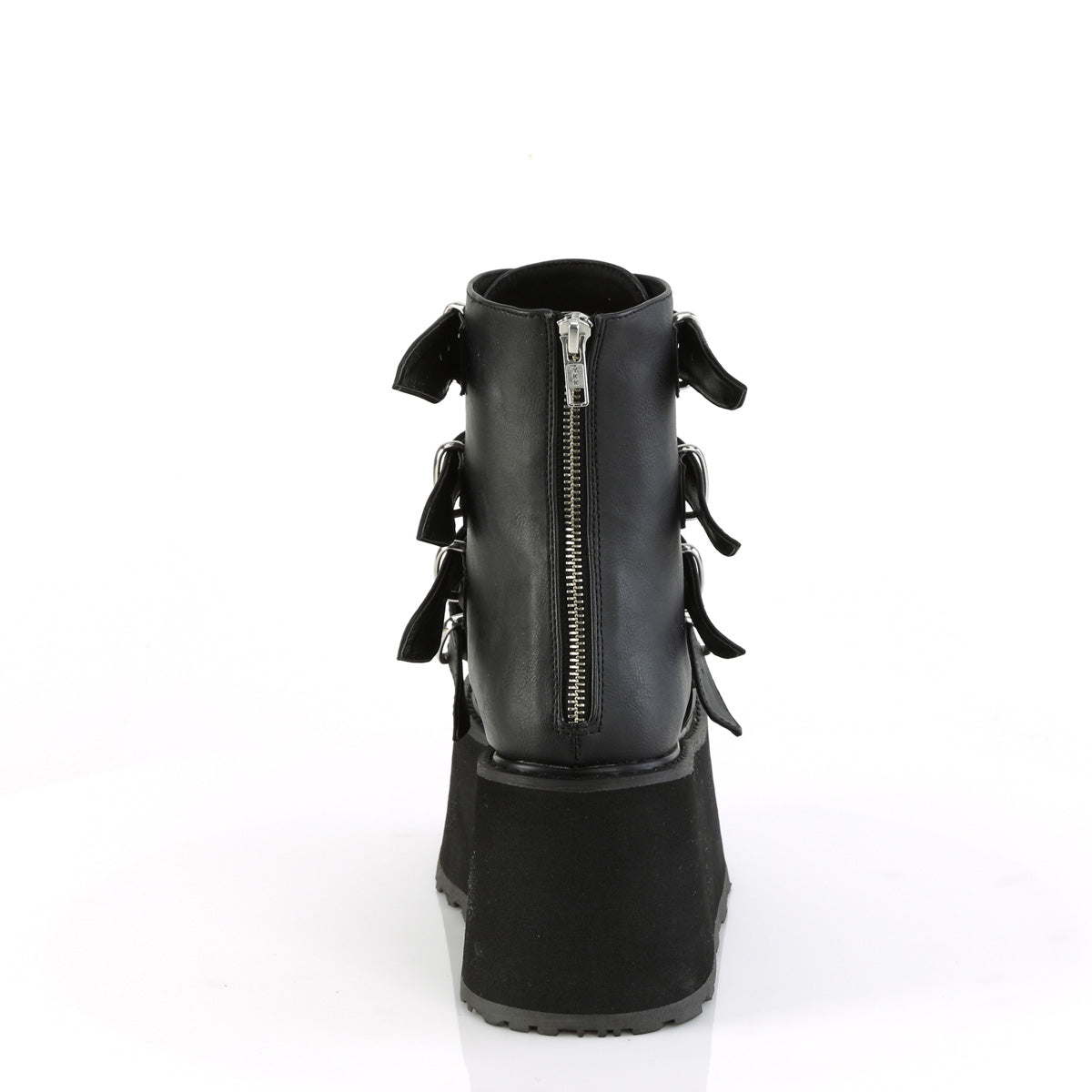 DemoniaCult Ankle Boots DAMNED-105 Blk Vegan Leather