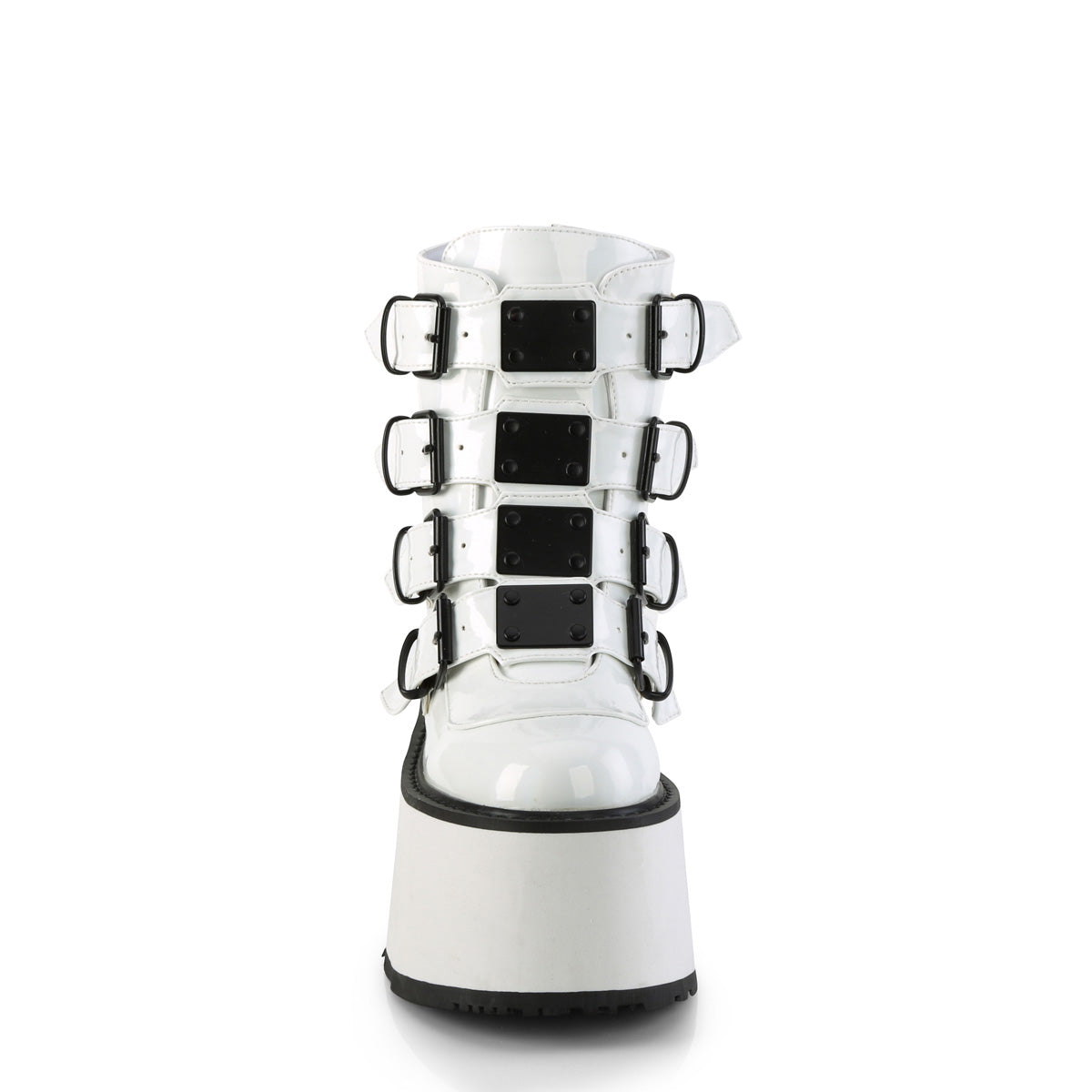 DemoniaCult Botines DAMNED-105 WHT Holo Pat