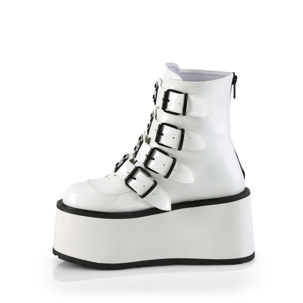 DemoniaCult Botines DAMNED-105 WHT Holo Pat