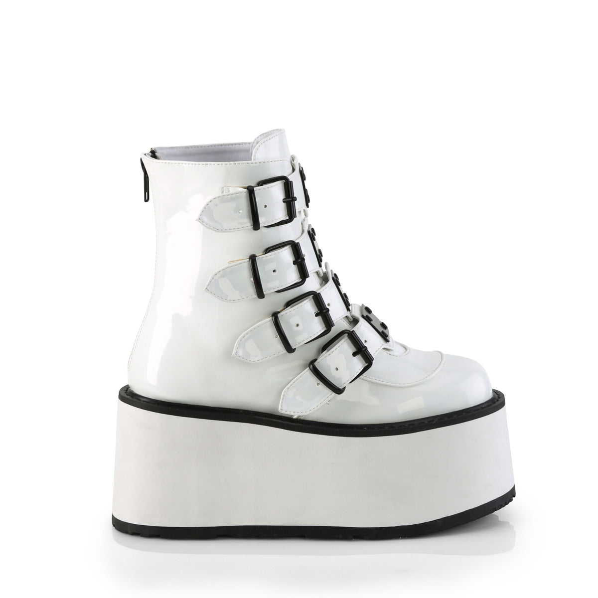 DemoniaCult Botines DAMNED-105 WHT Holo Pat